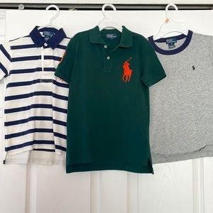3 Pack boys Polo by Ralph Lauren tees